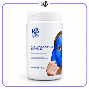 ماسک ژله‌ای پپتید مس آبی RB ClinCare وزن 400 گرم + لوازم جانبی